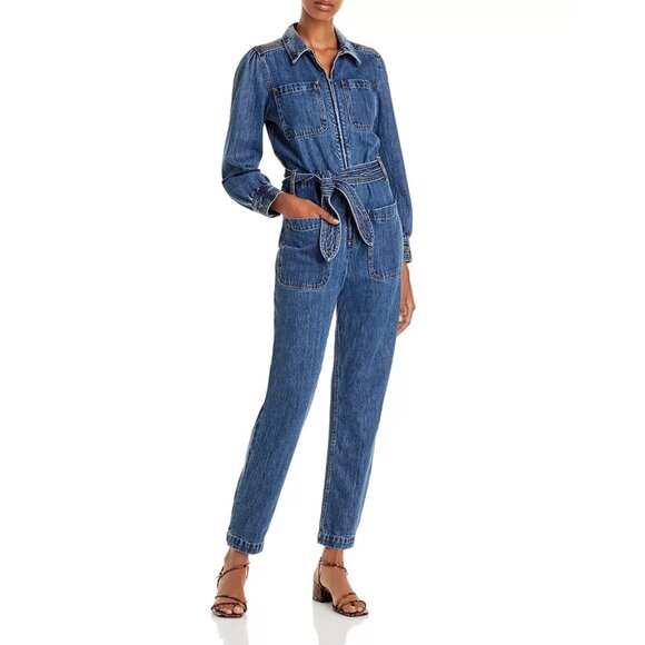 Rebecca Taylor Denim Jumpsuit - size M - Picture 1 of 6